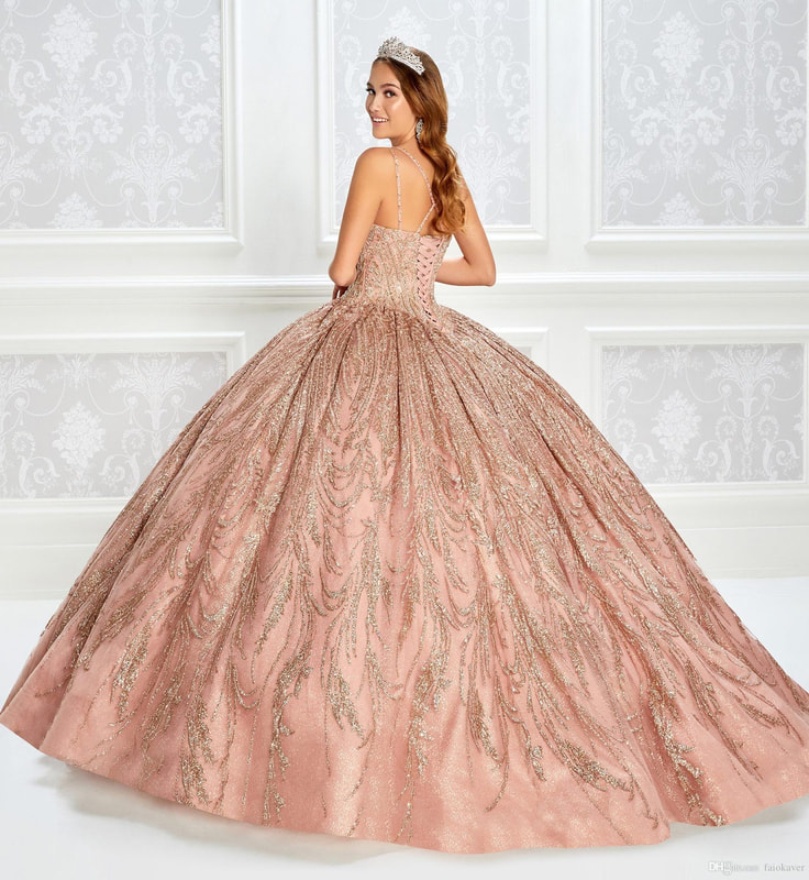 rose gold gown